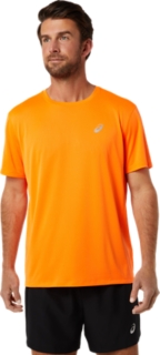 Men's KATAKANA SHORT SLEEVED TOP | Shocking Orange | Short Sleeved Tops ...