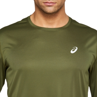 KATAKANA LONG SLEEVED TOP Men Smog Green Mens Long Sleeved