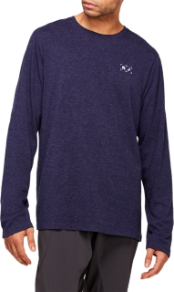 RCxA M MERINO ASCENT LS TEE | MIDNIGHT Long Sleeve Shirts | ASICS