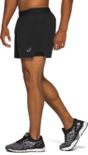 5IN SHORT ASICS | Shorts ROAD MEN\'S | 2-N-1 Black Performance |