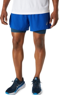 MEN\'S ROAD 2-N-1 5IN SHORT | Blue Blue/French Monaco | ASICS | Shorts