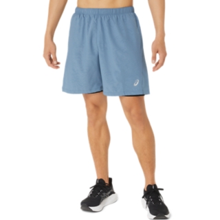 MEN S 7IN 2 IN 1 SHORT Steel Blue Nagashi Tech Shorts ASICS