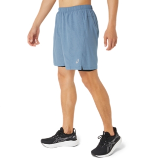 MEN'S 7IN 2 IN 1 SHORT | Steel Blue Nagashi Tech | Shorts | ASICS