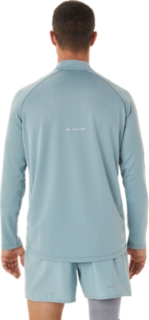 ICON LONG SLEEVED 1/2 ZIP Men Light Steel/Performance Black