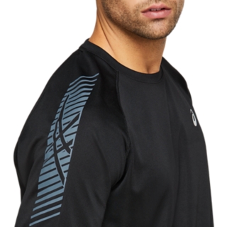 Men's SEAMLESS SS TOP, Performance Black/Carrier Grey, Short Sleeve Shirts