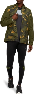 Men's Camo Print Windbreaker Jacket - All in Motion Olive Green XL 1 ct