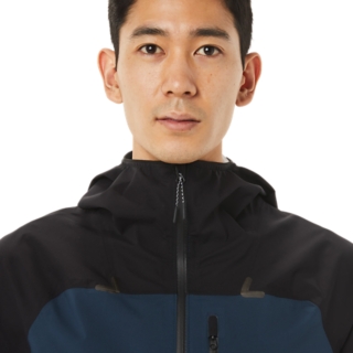 レインジャケット パフォーマンスブラック フレンチブルー メンズ アウター ベスト Asics公式通販