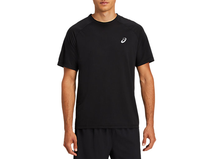 Image 1 of 6 of SPORT RUN TOP color Performance Black