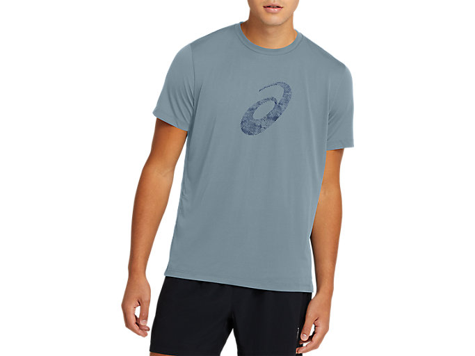 Image 1 of 6 of Men's Light Steel/Grand Shark SPORT GPX SS TOP Men's Sports Short Sleeve Shirts