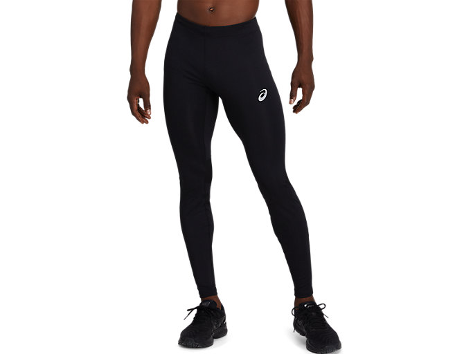 Image 1 of 6 of Men's Performance Black SPORT RUN TIGHT Men's Tights & Leggings