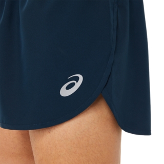 Asics silver best sale split shorts