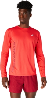 Asics running hot sale top mens