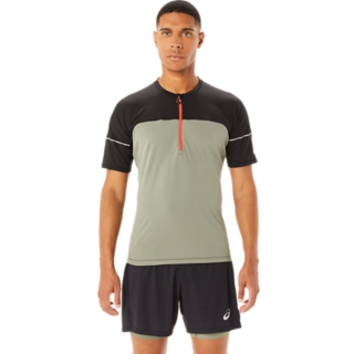 Men's SEAMLESS SS TOP, Performance Black/Carrier Grey, T-shirts de manga  curta