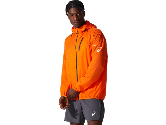 MEN'S FUJITRAIL JACKET | Marigold Orange | Jackets & Outerwear | ASICS