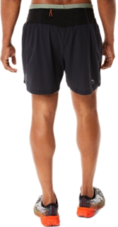 Men's FUJITRAIL SHORT, Performance Black/Lichen Green, Shorts