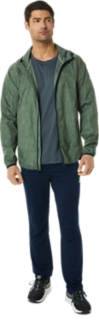 MEN'S PACKABLE JACKET | Lichen Green Print/French Blue | Jackets 