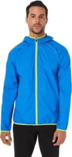 MEN'S PACKABLE JACKET | Electric Blue Spacedye/Lime Zest | Jackets ...