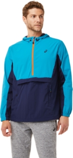 Inscribirse Revelar Acumulativo M ANORAK JACKET | Teal Blue/Peacoat | Jackets & Outerwear | ASICS