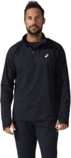 MEN'S THERMOPOLIS QUARTER ZIP, Performance Black