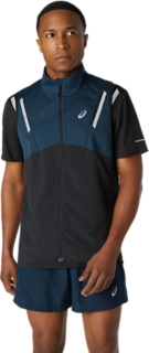 MEN'S LITE-SHOW VEST, French Blue Heather/Performance Black, Jackets &  Outerwear