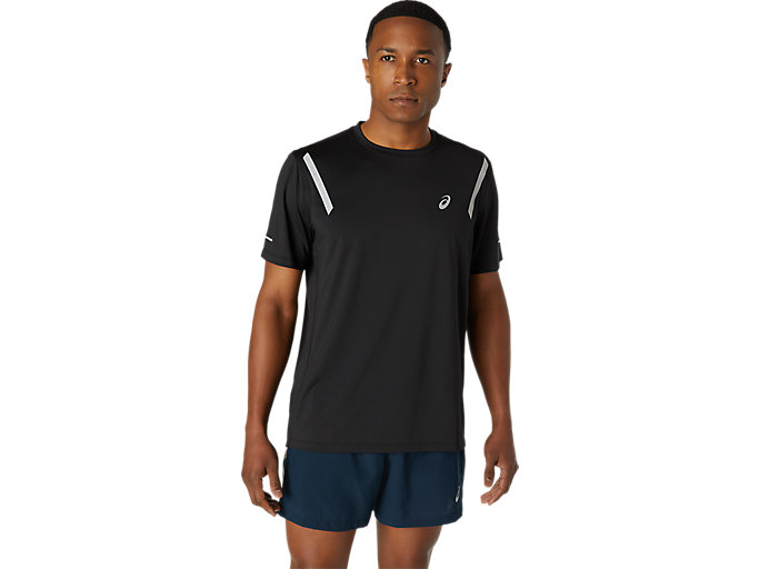 Image 1 of 4 of Men's Performance Black LITE-SHOW SS TOP Men's Sports Short Sleeve Shirts