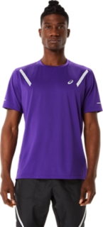 MEN'S LITE-SHOW SHORT SLEEVE TOP | Grape Jam | T-Shirts & Tops | ASICS