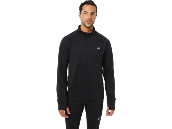 MEN S THERMOPOLIS WINTER 1 2 ZIP Performance Black Long Sleeve