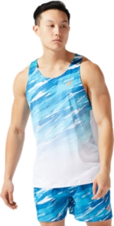 asics running singlet men's