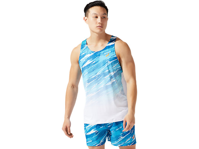 Alternative image view of COLOR INJECTION SINGLET, Brilliant White/Reborn Blue