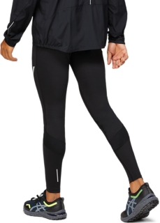 WOMEN'S LITE-SHOW TIGHT, Performance Black/Lime Green, Tights & Leggings