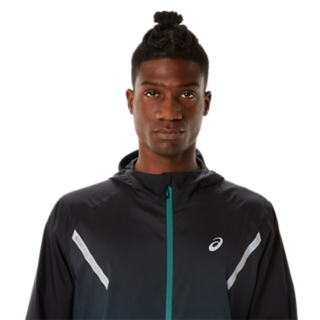 MEN\'S LITE-SHOW JACKET | Jackets ASICS | Outerwear & Black/Velvet Pine | Performance