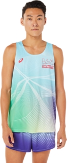 MEN S LAM RACE SINGLET Multi T Shirts Tops ASICS