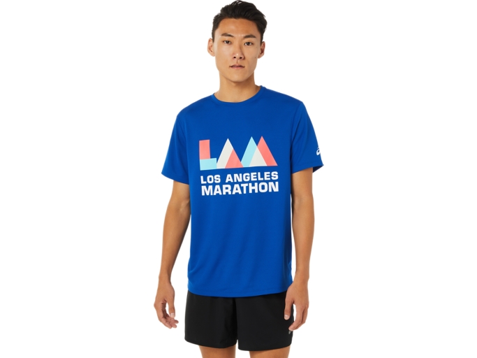 MEN'S LA MARATHON SHORT SLEEVE | Asics Blue | T-Shirts & Tops