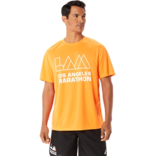 MEN S LAM READY SET II SHORT SLEEVE Shocking Orange T Shirts Tops ASICS