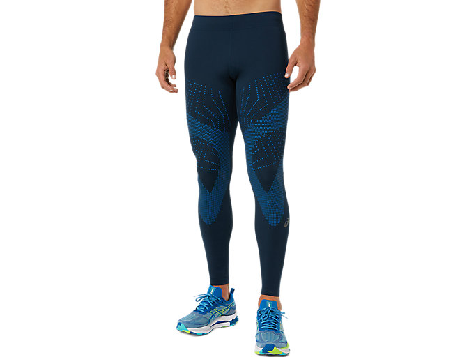 Image 1 of 7 of Men's French Blue/Lake Drive ROAD BALANCE TIGHT Men's Sports Tights & Leggings