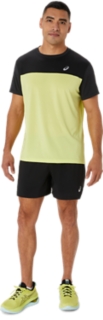 Men's RACE SS TOP | Performance Black/Glow Yellow | Short Sleeve Shirts |  ASICS IE