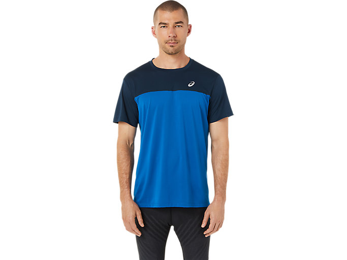 Image 1 of 8 of Men's French Blue/Lake Drive RACE SS TOP T-shirts à manches courtes pour hommes