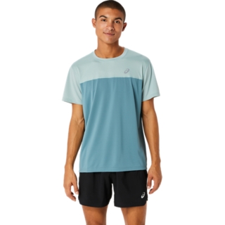 RACE SS TOP: OCEAN HAZE/FOGGY TEAL