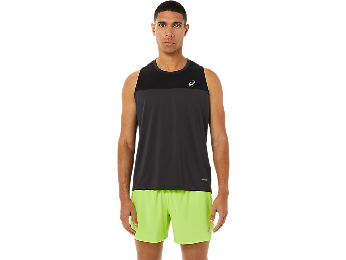 Image 1 of 8 of RACE SINGLET color Performance Black/Graphite Grey