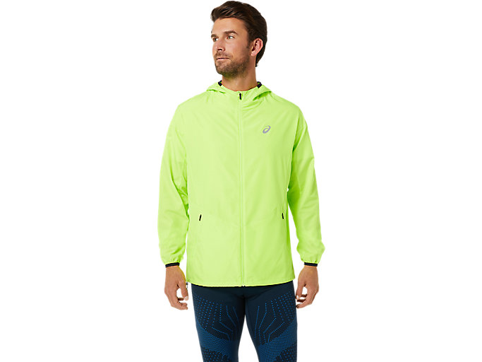 Image 1 of 9 of Men's Hazard Green ACCELERATE LIGHT JACKET Men's Sports Jackets & Sports Vests