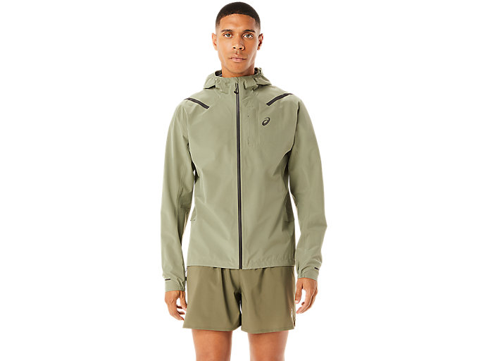Image 1 of 10 of ACCELERATE WATERPROOF 2.0 JACKET color Lichen Green