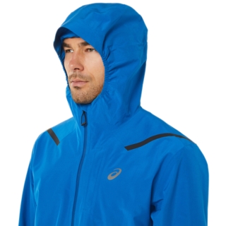 Asics mens accelerate wind and discount waterproof hooded running jacket sulphur spring