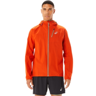 Orange waterproof hot sale jacket