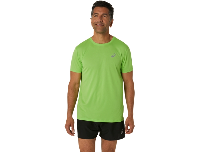 Men's SILVER SHORT SLEEVED TOP | Electric Lime | Short Sleeved Tops ...