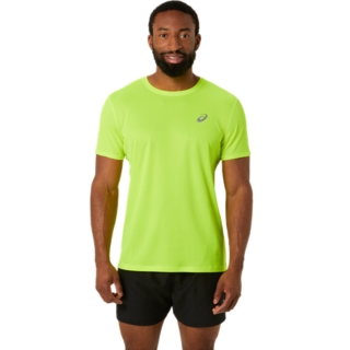 Yellow Mens Running Shirts Shorts Clothing ASICS Australia