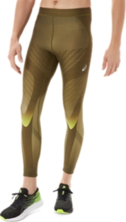 ENERGY SAVINGロングタイツ | オリーブキャンパス×ハザードグリーン