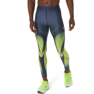 ENERGY SAVINGロングタイツ | インディゴブルー／ライムゼスト