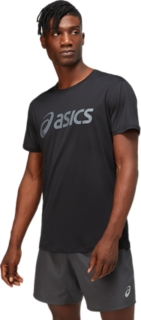 CORE ASICS TOP: PERFORMANCE BLACK/CARRIER GREY