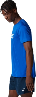 CORE ASICS TOP ASICS BLUE/BRILLIANT WHITE