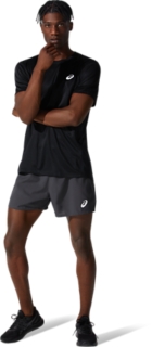 Men\'s CORE Shorts ASICS | | 5IN SHORT Graphite UK | Grey